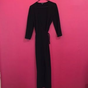 American Apparel High Slit Wrap Maxi Dress